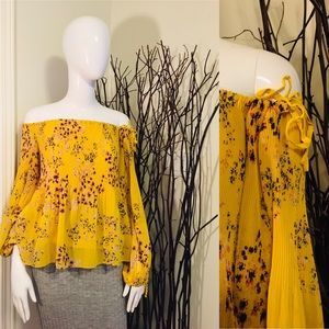 Wilfred Talence blouse sz:Large Rare yellow print